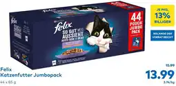 T&G Felix Katzenfutter Jumbopack 44 x 85g Angebot