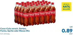 T&G Coca-Cola versch. Sorten, Fanta, Sprite oder Mezzo Mix 0.5L Angebot