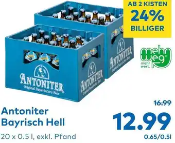 T&G Antoniter Bayrisch Hell 20 x 0.5L Angebot