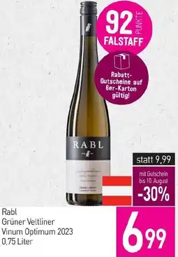 Sutterlüty Rabl Grüner Veltliner Vinum Optimum 2023 0.75 Liter Angebot