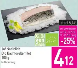 Sutterlüty Ja! Natürlich Bio Bachforellenfilet 100g Angebot