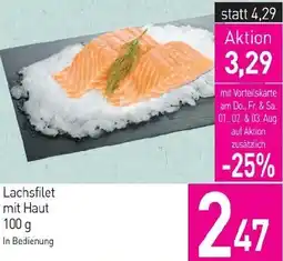 Sutterlüty Lachsfilet mit Haut 100g Angebot