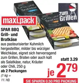 Maximarkt SPAR BBQ Grill- und Bratkäse 250g Angebot