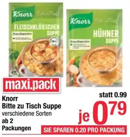Maximarkt Knorr Bitte zu Tisch Suppe Angebot