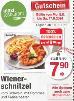 Maximarkt Wiener- schnitzel Angebot