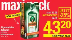 Maximarkt Jägermeister Automat 0.02L Angebot