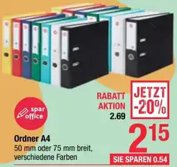 Maximarkt Ordner A4 Angebot
