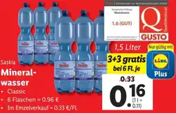 Lidl Mineralwasser 1.5 Liter Angebot