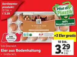 Lidl Eier aus Bodenhaltung Angebot