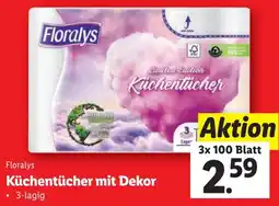Lidl Küchentücher 3x100 Blatt Angebot