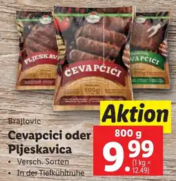 Lidl Cevapcici oder Pljeskavica 800g Angebot