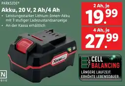 Lidl Akku, 20 V, 2 Ah Angebot