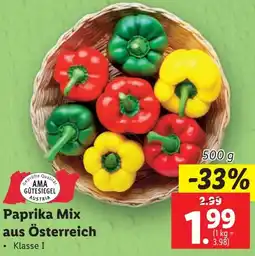 Lidl Paprika Mix 500g Angebot