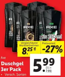Lidl Axe Duschgel 3x250ml Angebot