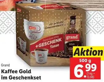Lidl Grand Kaffee Gold im Geschenkset 500g Angebot