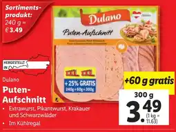 Lidl Puten-Aufschnitt 300g Angebot