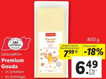Lidl Premium Gouda 800g Angebot