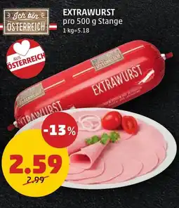 PENNY EXTRAWURST 500g Angebot