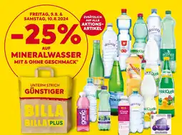Billa MINERALWASSER MIT & OHNE GESCHMACK Angebot