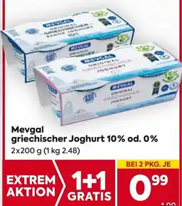 Billa Mevgal griechischer Joghurt 2x200 g (1 kg 2.48) Angebot