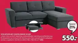JYSK SCHLAFSOFA MIT CHAISELONGUE VEJLBY Angebot