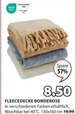 JYSK FLEECEDECKE BONDEROSE Angebot