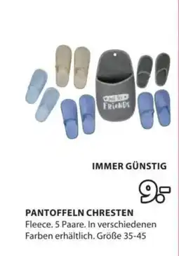 JYSK PANTOFFELN CHRESTEN Angebot