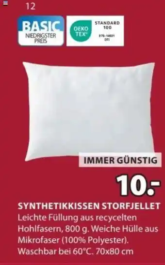 JYSK SYNTHETIKKISSEN STORFJELLET Angebot