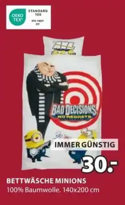 JYSK BETTWÄSCHE MINIONS Angebot