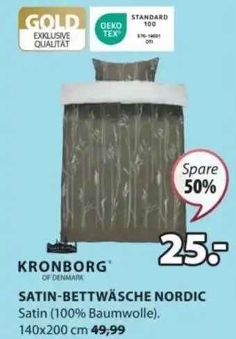 JYSK SATIN-BETTWÄSCHE NORDIC Angebot