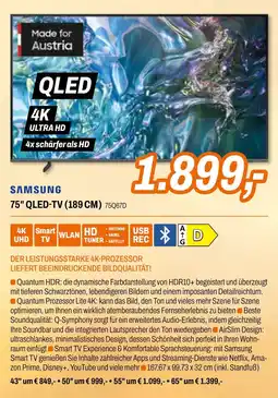 Expert 75" QLED-TV (189 CM) Angebot