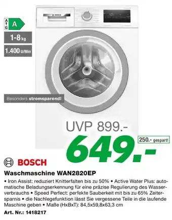 EP Waschmaschine WAN2820EP Angebot