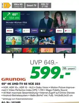 EP 65" 4K UHD-TV 65 VCE 223 Angebot