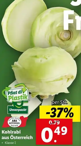 Lidl Kohlrabi aus Österreich Angebot