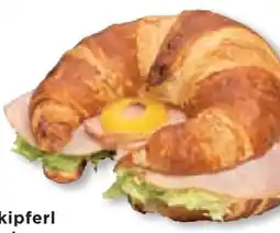 Unimarkt Laugenbutterkipferl mit Saunaschinken Angebot