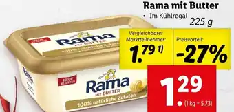 Lidl Rama Mit Butter 225g Angebot
