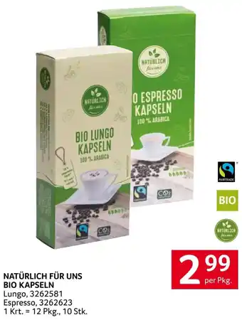 Transgourmet NATÜRLICH FÜR UNS BIO KAPSELN Angebot