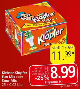 Spar Kleiner Klopfer Fun Mix oder Sour Mix Angebot