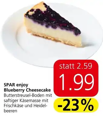 Spar SPAR enjoy Blueberry Cheesecake Angebot