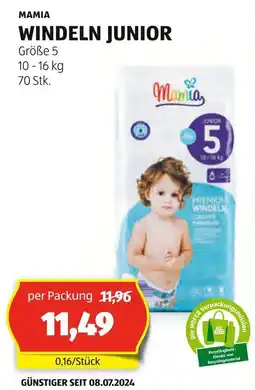 Hofer WINDELN JUNIOR Größe 5 10-16 kg Angebot
