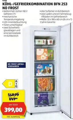 Hofer KÜHL-/GEFRIERKOMBINATION BFN 253 NO FROST Angebot