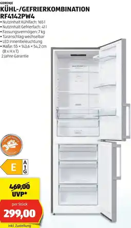 Hofer KÜHL-/GEFRIERKOMBINATION Angebot