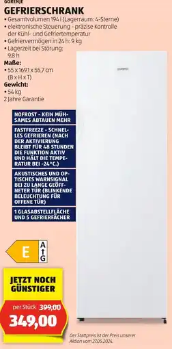 Hofer GEFRIERSCHRANK Angebot