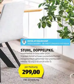 Hofer STUHL, DOPPELPKG Angebot