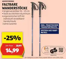 Hofer FALTBARE WANDERSTÖCKE Angebot