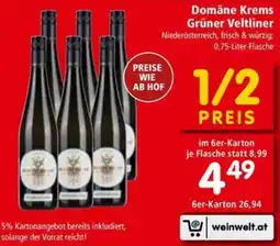 Interspar Domäne Krems Grüner Veltliner Angebot