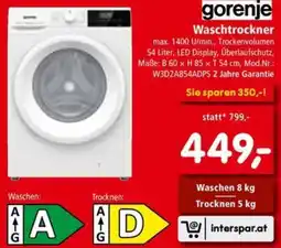 Interspar Waschtrockner Angebot