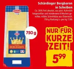 Interspar Schärdinger Bergbaron in Scheiben 750g Angebot