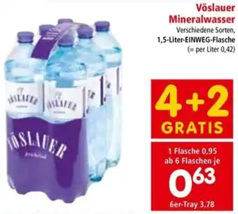 Interspar Vöslauer Mineralwasser 1,5-Liter Angebot