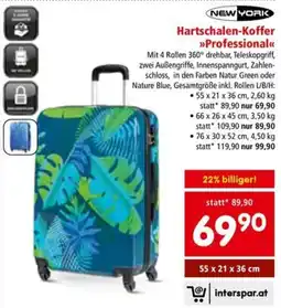 Interspar NEW YORK Hartschalen-Koffer >>Professional Angebot